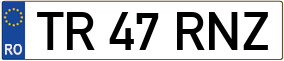 Trailer License Plate